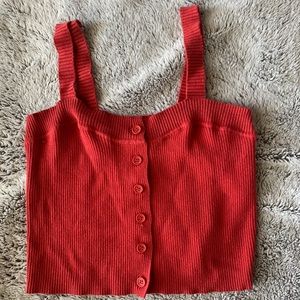 Brandy Melville Lenny tank in red